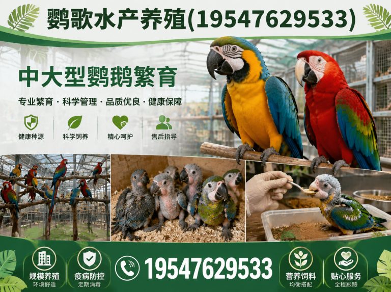 四川中大型鹦鹉繁育展示图